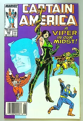 Buy Captain America #342 ~ MARVEL 1988 ~ VIPER Serpent Society VF • 6.30£