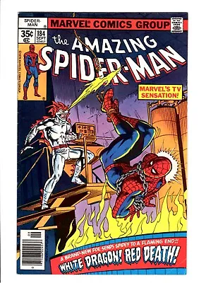 Buy Marvel Amazing Spider-Man #184 1978 1st App. Of The White Dragon Mid Grade • 3.97£