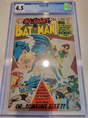 Buy Batman #208 CGC 4.5 1969 80-page Giant Batman's Women SILVER New Case FLASH SALE • 138.49£