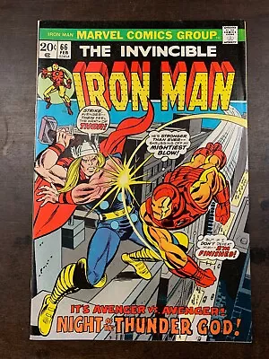Buy Iron Man #66  Marvel Comics (1973) Fn+/ Vf • 30.37£