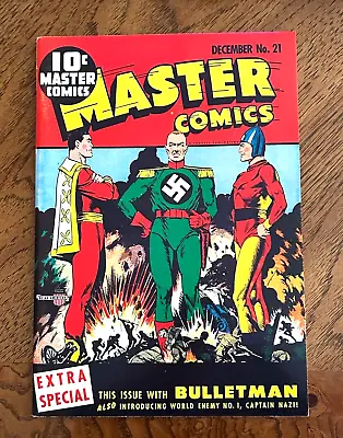 Buy Master Comics # 21 -Captian Nazi - Captain Marvel - Bulletman - Reprint - Nice • 10.39£