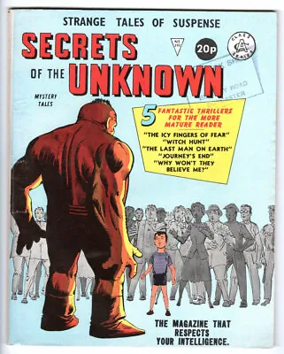 Buy AMAZING ADULT FANTASY #7 Alan Class UK Reprint SECRETS OF THE UNKNOWN No. 191 • 8.61£