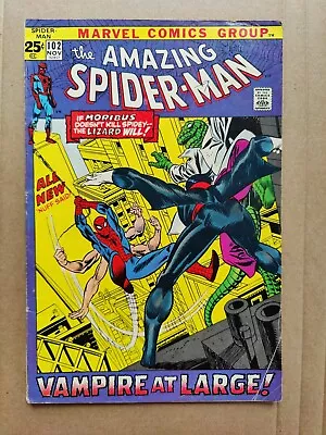 Buy Amazing Spider-Man #102 VG+ 2nd Appearance Of Morbius! Marvel 1971 • 27.98£