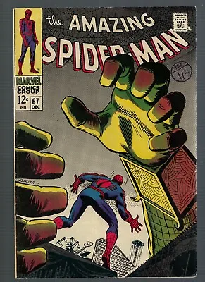 Buy MARVEL Comics FN- 5.5 SPIDER-MAN 67 1968 AMAZING Spiderman Mysterio Avengers  • 59.99£