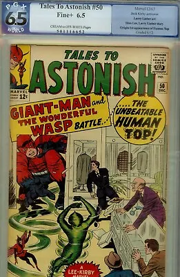Buy Tales To Astonish  #50 PGX 6.5 -HIGRADE ORIGIN HUMAN TOP- 1963 • 279.03£