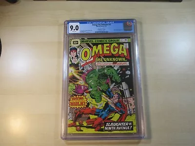 Buy Omega The Unknown #2 Hulk Battle Cover Cgc 9.0 Wp Rare 30 Cent Price Variant • 459.54£