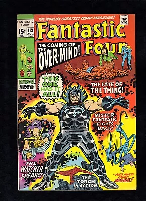Buy FANTASTIC FOUR #113  1st. App. Of Over Mind  Marvel Comics (1971) [A5] • 12.12£