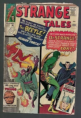 Buy MARVEL Strange Tales 123 Loki Appearance 1964 G/VG 3.0 Thor Avengers Dr Strange • 44.99£