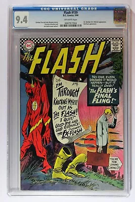 Buy Flash 159 CGC 9.4 NM (1959 1st Series DC) Off-White Pages • 376£