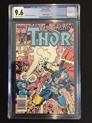 Buy Thor #339 Newsstand CGC 9.6 OW/WP First Appearance Of Stormbreaker • 47.43£