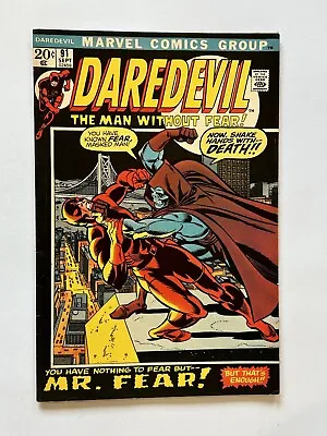 Buy Daredevil 91 Marvel Comics 1972 Mr. Fear Lower!! • 10.31£