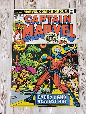 Buy Captain Marvel #25 Marvel 1973 VF+ Or VF/NM?   1st Starlin - Thanos War Starts! • 63.38£