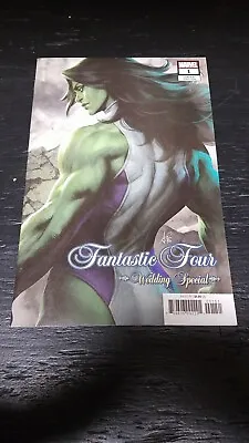 Buy 2019 Marvel Comics Fantastic Four Wedding Special #1 Artgerm She-hulk Variant Nm • 3.94£