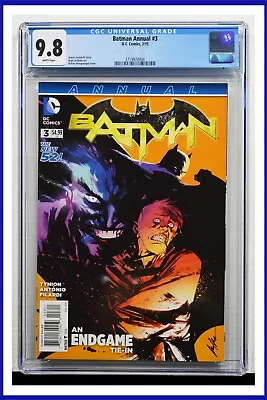 Buy Batman Annual #3 CGC Graded 9.8 DC February 2015 White Pages Comic Book. • 175.02£