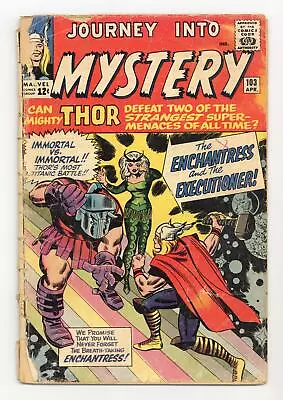 Buy Thor Journey Into Mystery #103 GD- 1.8 1964 1st App. Enchantress, Executioner • 91.94£