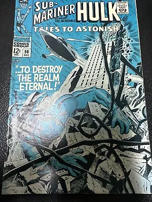 Buy Tales To Astonish 98 Marvel Comics 1967 - VG+ See Pics • 7.90£