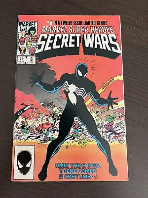 Buy Marvel Super Heroes Secret Wars #8 First Appearance Of Spider-man Black Costume • 225£