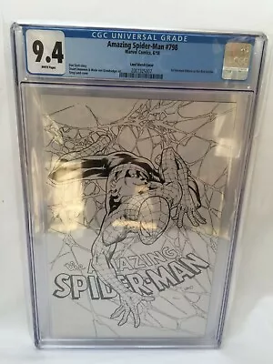 Buy Amazing Spider-Man #798 CGC 9.4 1st RED GOBLIN Sketch Variant Cover • 80£