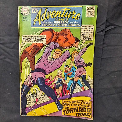 Buy Adventure Comics 373 DC Comics Superman Legion Of Heroes Silver Age 1968 • 4.01£