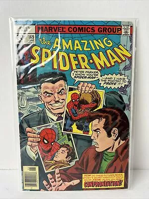 Buy Amazing Spiderman #169 Marvel Comics 1977 Bronze Age Boarded, Color • 11.93£
