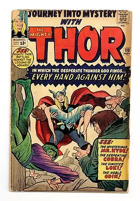 Buy Thor Journey Into Mystery #110 GD- 1.8 1964 • 13.66£