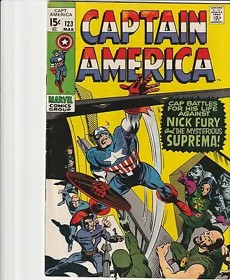 Buy Captain America  #123  - Mar..1970 - 8.0  VF / One Owner Comic / See Scans • 35.98£