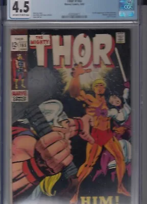 Buy Thor 165 - 1969 - 1st Full App Of Him (Warlock) - CGC 4.5 Very Good + • 219.99£