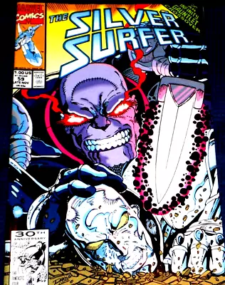 Buy Silver Surfer Vol:3 #59 Thanos - A Nearly Mint Copy And At A Great Price • 4.99£