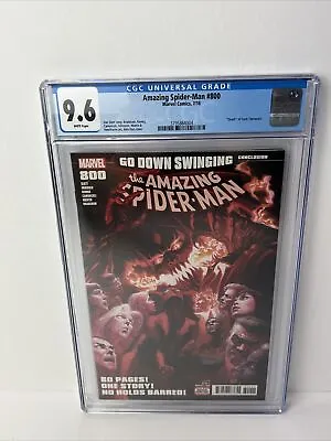 Buy Amazing Spider-Man 800 CGC 9.6 Marvel Comics 1st Print Death Of Flash Thompson • 46.51£