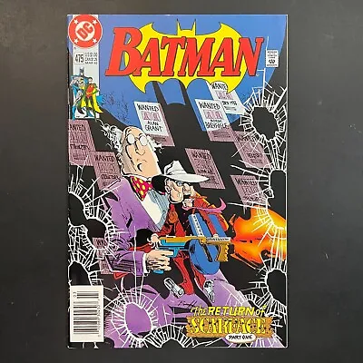 Buy Batman 475 NEWSSTAND 1st Renee Montoya DC 1992 Comic Scarface Grant Breyfogle • 11.82£