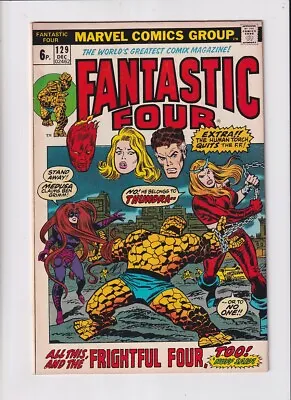 Buy Fantastic Four (1961) # 129 UK Price (7.0-FVF) (2001290) 1st Thundra 1972 • 31.50£