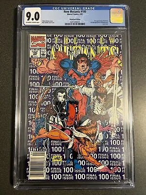 Buy NEW MUTANTS #100 CGC  9.0 Newsstand White Pages 1st Xforce Marvel Comics 1991 • 32.98£