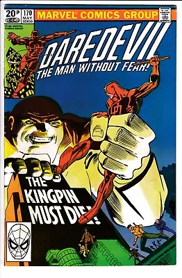 Buy DAREDEVIL #170, 1st KINGPIN IN DAREDEVIL, PENCE VARIANT, Marvel Comics (1981) • 16.95£