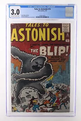 Buy Tales To Astonish #15 - Atlas Comics 1961 CGC 3.0 Steve Ditko, Don Heck And Paul • 143.31£