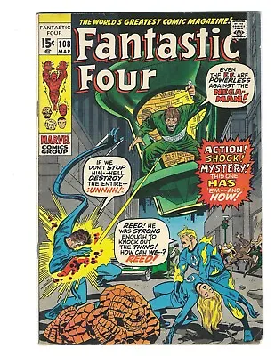 Buy Fantastic Four #108 1970 FN/FN+ Or Better Jack Kirby Returns! Combine Shipping • 18.38£