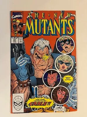 Buy The New Mutants #87 (1990) Red Background First Appearance Of Cable! • 65£