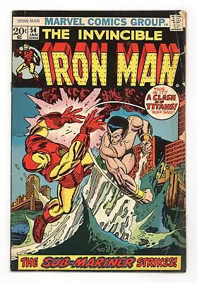 Buy Iron Man #54 GD/VG 3.0 1973 1st App. Moondragon • 41.58£