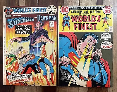 Buy World's Finest #209-213-two Books-superman-batman-hawkman-1st Appearance Tempter • 7.88£