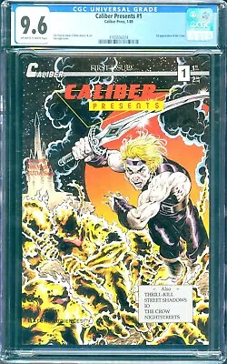 Buy Caliber Presents #1 (1989) CGC 9.6 -- O/w To White Pages; 1st The Crow App. • 750.65£