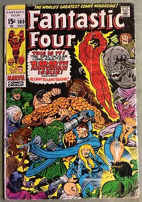 Buy Fantastic Four #100,  1970,  Bronze Age Marvel Comic. • 15£