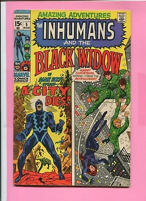 Buy Amazing Adventures # 5 - Inhumans And Black Widow - 1st Neal Adams Art - Cents • 9.99£