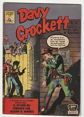 Buy Kid Colt Outlaw #80 Mexican Edition - Davy Crockett 34 La Prensa Mexico 1959 • 132.15£
