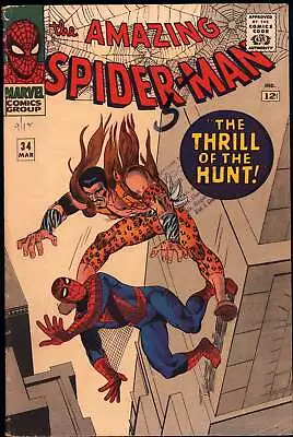 Buy Amazing Spider-Man #34 VG+ 2nd Appearance Of Kraven! L@@K! • 83.56£