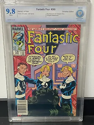 Buy Fantastic Four #265 CBCS 9.8 (Marvel 1984) Newsstand Canadian Price Variant CPV • 799.48£