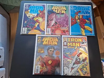 Buy IRON MAN 323 324 325 326 Annual 8 Marvel 5 Comic Lot  • 5£