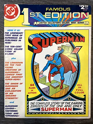 Buy DC Treasury C-61 Famous First Edition: Superman #1 (1978) Bronze Age DC Comic! • 15.99£