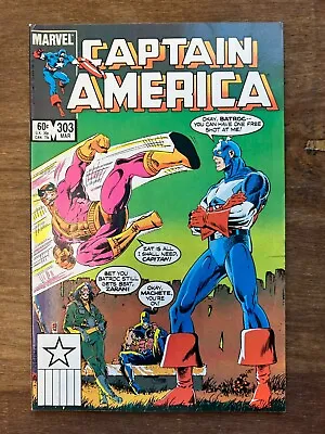 Buy Captain America 303 Marvel Comics Vs Batroc 1985 • 3.21£