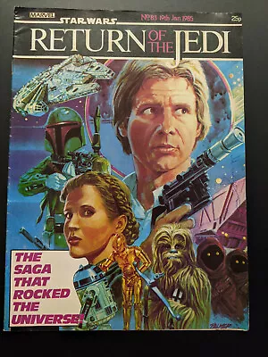 Buy Return Of The Jedi No 83, January 19th 1985, Star Wars Weekly UK Marvel Comic  • 25.99£