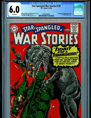 Buy Star Spangled War Stories 125 CGC 6.0 1965  DC Comics Dinosaur Amricons B7 • 150.21£