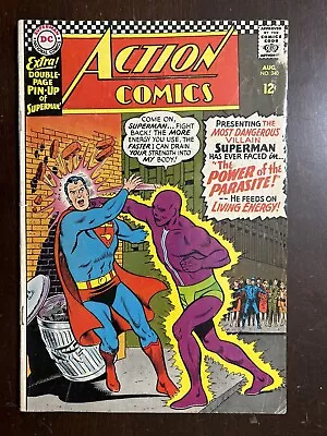 Buy Action Comics #340 G/VG 3.0 1st App Parasite DC COMICS 1966 W/ Pin Up Poster • 40.03£